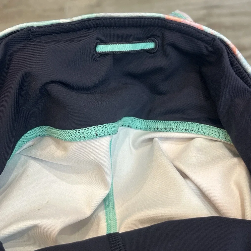 Lululemon Women's Run Top Speed Crop Leggings Blushed Illusion Size 8 EUC